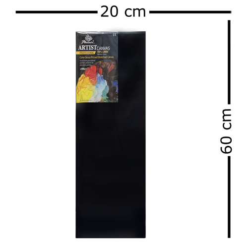 كانفس اسود قطن 3D - 20X60 cm - 450g - فونيكس 