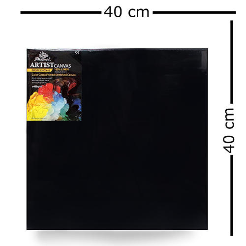كانفس اسود قطن 3D- 40x40 cm - 450g - فونيكس