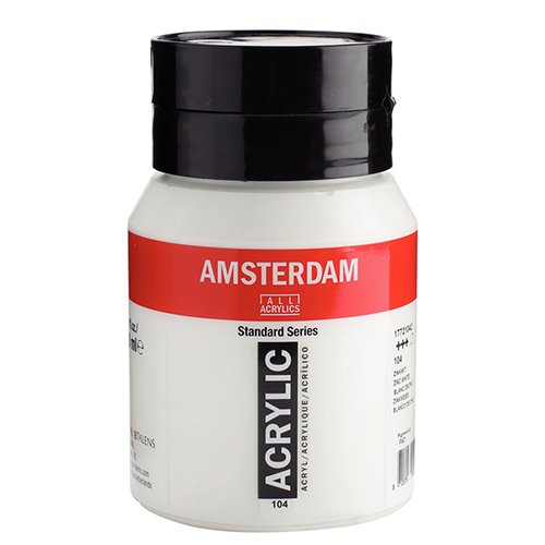 Acrylic 500 ML 104 Zinc White Amsterdam