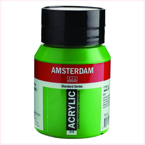 Amsterdam Standard Series Acrylic Paint 500 ml Permanent green light 618تالنس 