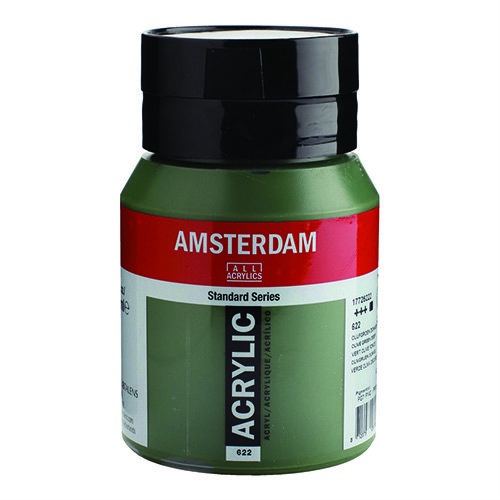 Amsterdam Standard Series Acrylic Paint 500 ml Olive green deep 622تالنس 