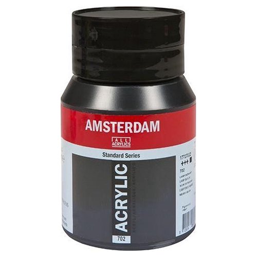 Acrylic 500 ML 702 Lamp Black Amsterdam