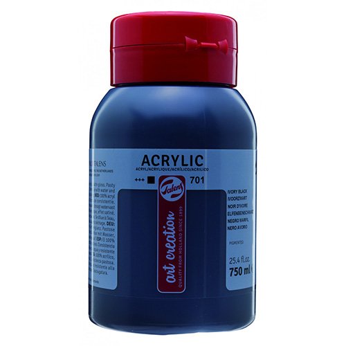 Art Creation Acrylic Paint  750ml  Ivory Black 701تالنس 