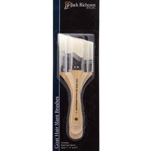 Goat Hair Brush Set/3 (discontinued) Slant -  جاك
