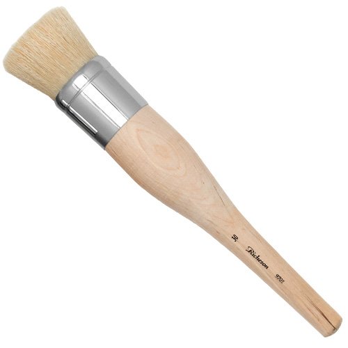White Bristle Stencil Brushes- Size 30 - Diameter 1-3/4" - جاك