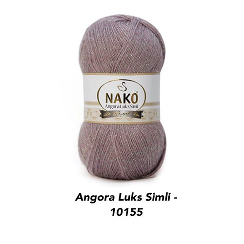 خيط صوف NAKO - ANGORA LUKS SIMLI -10155SE-100G