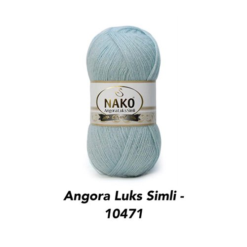خيط صوف  Nako -Angora Luks Simli 10471-100g