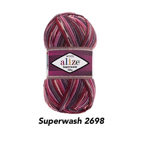 خيط صوفALIZE -SUPER WASH  --2698