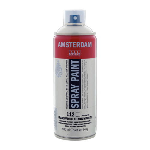 Amsterdam Spray Paint 400 ml Transparent titanium white 112تالنس 