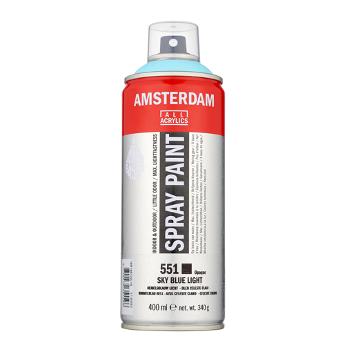 Amsterdam spray paint 400ml 551 sky blue light - تالنس