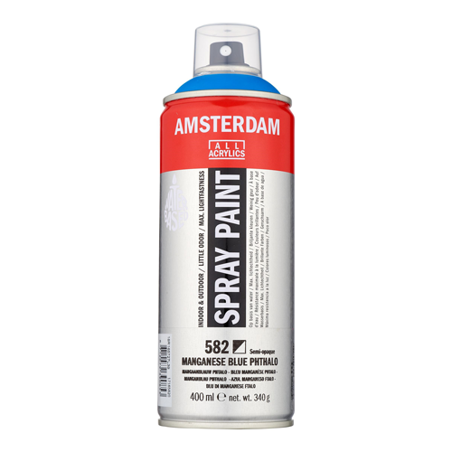 Amsterdam Spray Paint 400 ml Manganese blue phthalo 582تالنس 