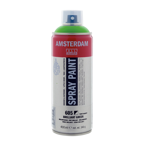 Amsterdam Spray Paint 400 ml Brilliant Green 605تالنس 
