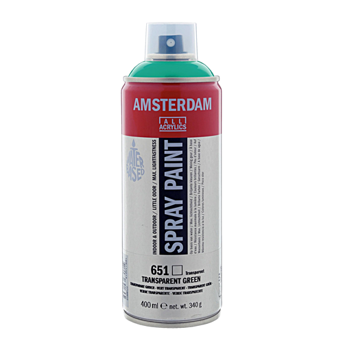 Amsterdam Spray Paint 400 ml Transparent green 651تالنس 