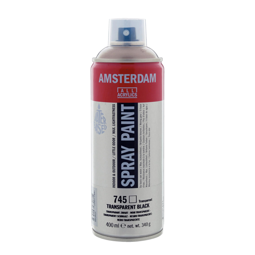 Amsterdam Spray Paint 400 ml Transparent black 745تالنس 