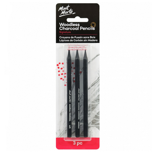 مونت مارت Pencils Woodless Charcoal X3  