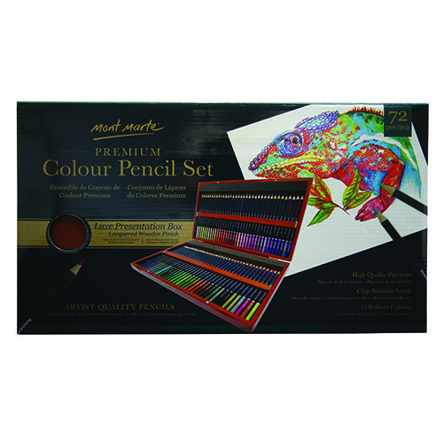 مونت مارت  Premium Coloured Pencils in Box Set 72pcs