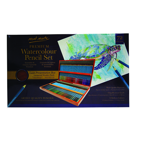 مونت مارت  Premium Watercolour Pencils in Box Set 72pcs