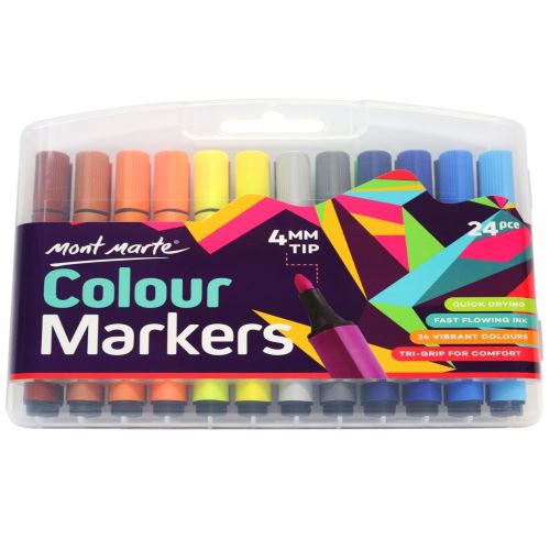مونت مارت  Colour Markers 24pc in case