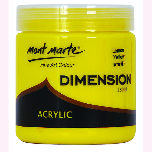 مونت مارت  Colour - Acrylic Dimension Paint Lemon Yellow 250ml