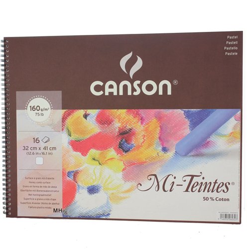 دفتر رسم باستيل ميتانس ابيض سلك 32*41 - كانسون