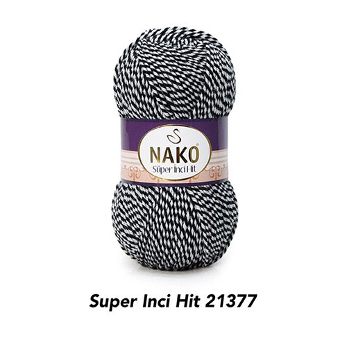 خيط صوف NAKO  -  SUPER INCI HIT-21377-100G
