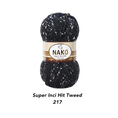 خيط صوف  NAKO -Super Inci Hit Tweed 217m-100g