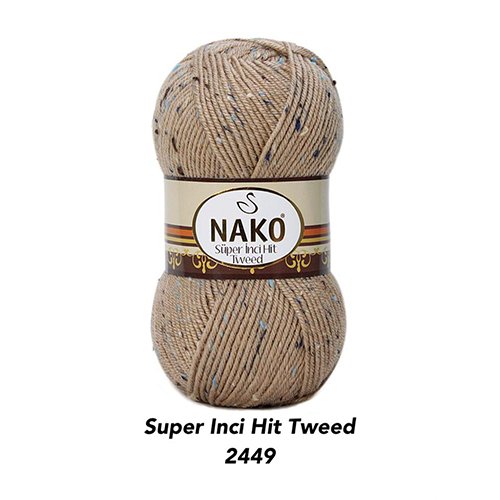 خيط صوف  NAKO - Super Inci Hit Tweed 2449-100g