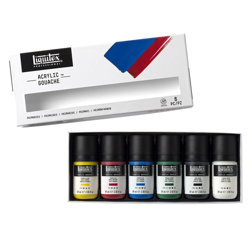 ليكوتكس Paint Acrylic Gouache Primaries Set 6 x 59ml 
