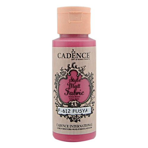 كادنس Style Matt-fabric Paint (Fuchsia 612) 59ml