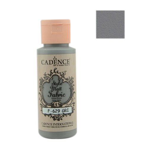 كادنس Style Matt-fabric Paint (Gray 629) 59ml