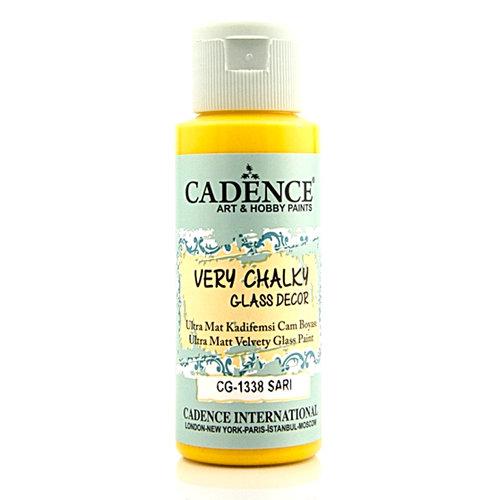 كادنس Very Chalky glass decor(Yellow 1338) 59ml