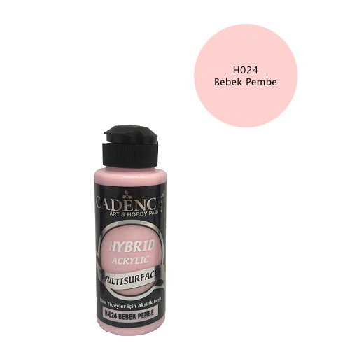 كادنس Hybrid Acrylic Multi Surface (Baby Pink H-024)120ml