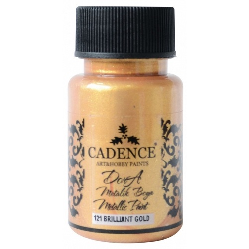 كادنس Dora Metalic Paint (Brilliant Gold 121) 50ml