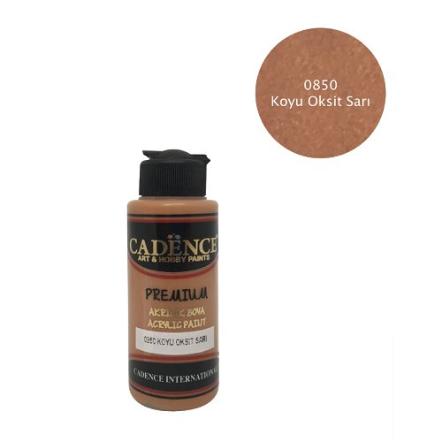 كادنس Acrylic Premium (Dark Oxide Yellow 0850) 120ml