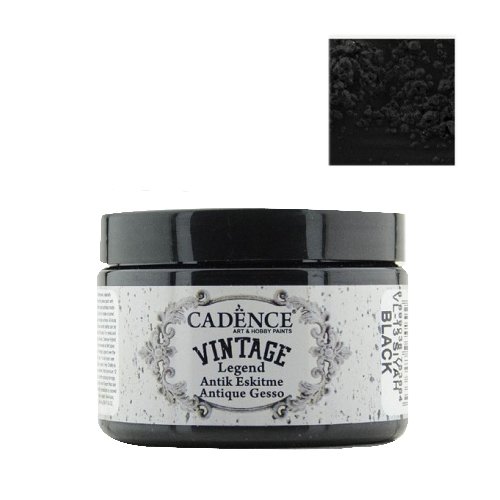 كادنس Vintage Legend Antique Gesso (VL-13 Black )150ml