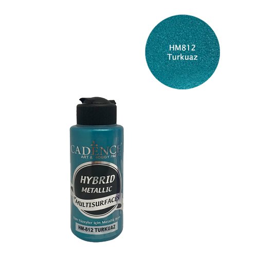 كادنس Hybrid Metallic Acrylic Multisurface (Turquoise H-812)120ml