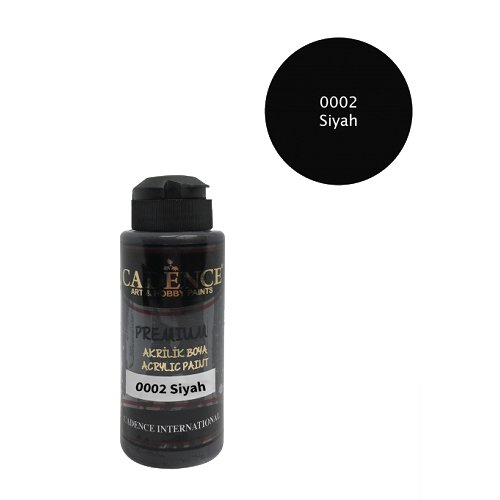 كادنس Acrylic Premium (Black 0002) 120ml