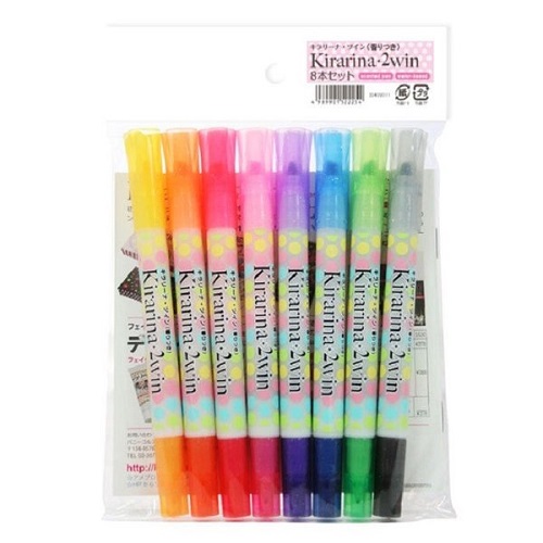 KIRARINA 2WIN SCENTED MARKER SET OF 8- كوبيك