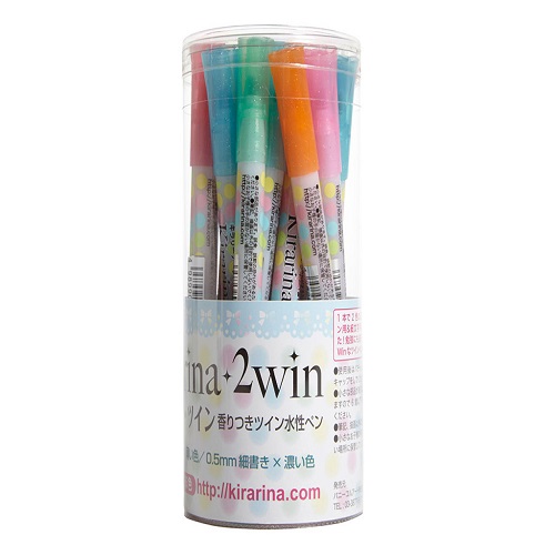 kirarina2win Scented Marker Set 18color - كوبيك
