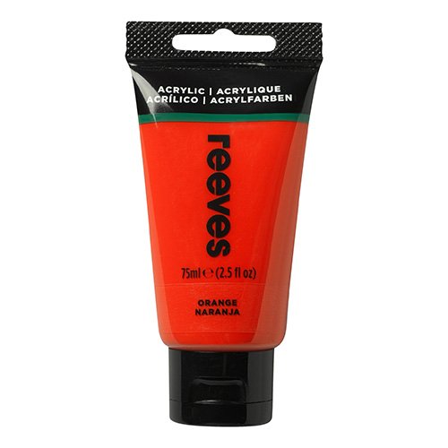 Acrylic Paint Orange 75ml - ريفيس