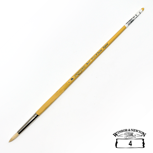 Brush Artists Round [Long Handle]No.4- وينسر & نيوتن   Pack of 6