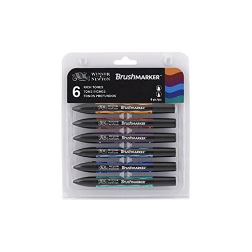Promarker (Brushmarker) Rich Tones*6- وينسر & نيوتن