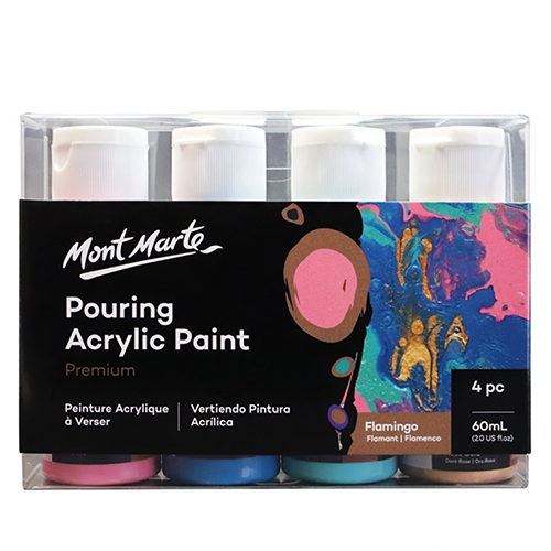 مونت مارت   Pouring Acrylic Set Flamingo X4 60ml  