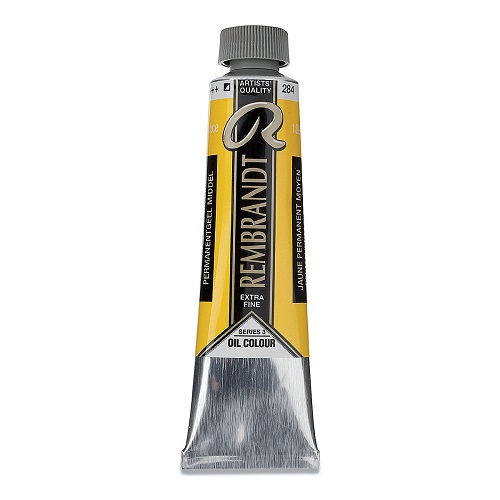 Rembrandt Oil  Paint Permanent Yellow Medium (284) 40ml تالنس 