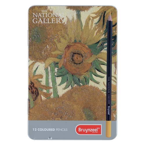 برونزيل National Gallery Coloured Pencils Tin Set-12