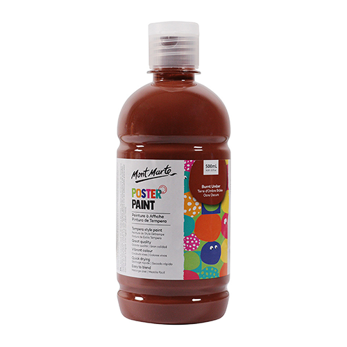 مونت مارت   Poster Paint Burnt Umber 500ml  