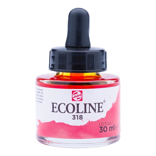 Ecoline Liquid Watercolour Bottle 30 ml Carmine 318-  تالنس