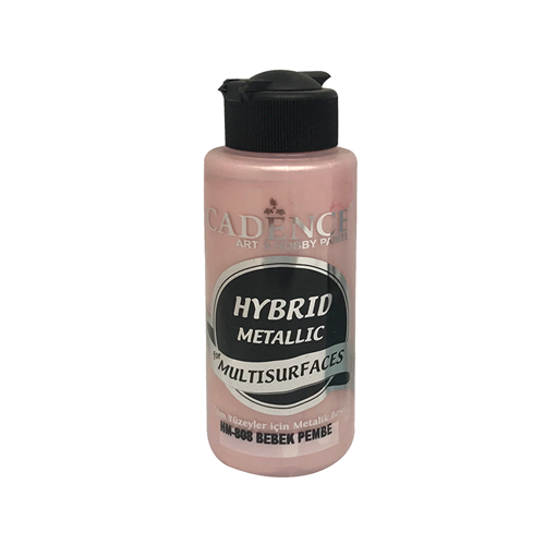 كادنس Hybrid Metallic Acrylic Multisurface (Baby Pink H-808)120ml