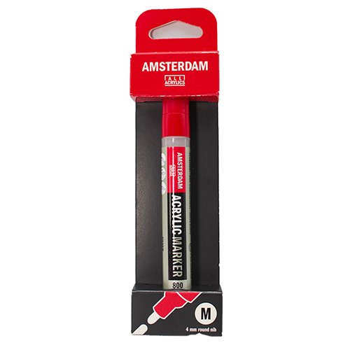 Amsterdam Acrylic Marker M Silver - تالنس