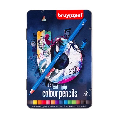 برونزويلCollege Pencils Soft Dark Set-12